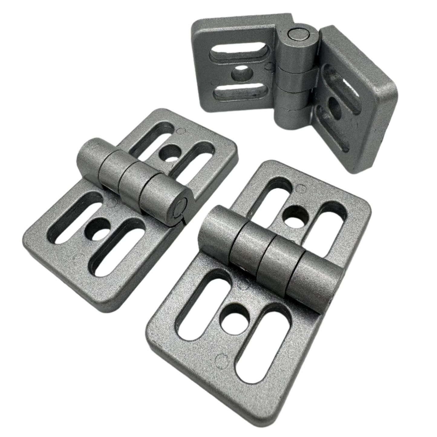 Bisagra de aluminio ranura ovalada