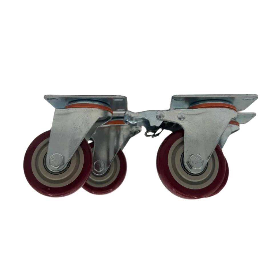 Ruedas con base planas
