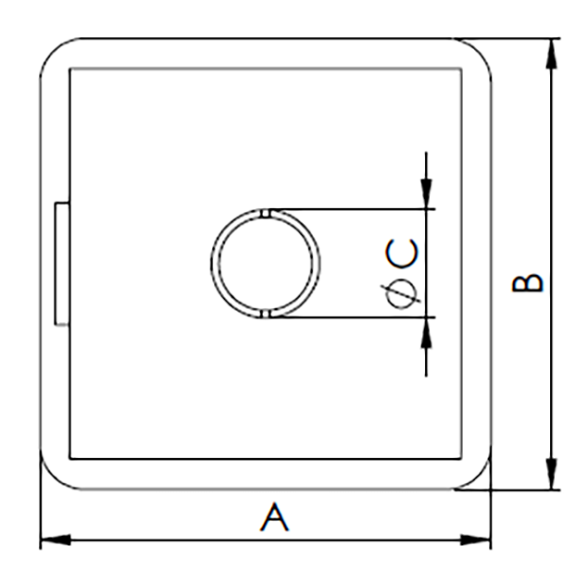 Tapa para perfil extruido