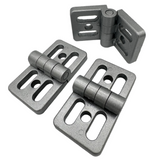 Bisagra de aluminio ranura ovalada