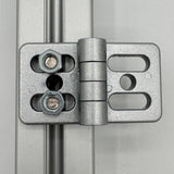 Bisagra de aluminio ranura ovalada