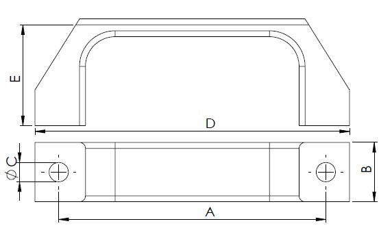Manijas de aluminio