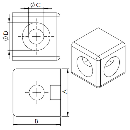 2-Way corner connector