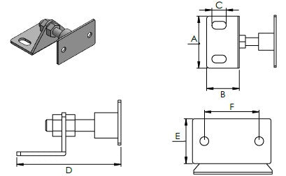 Tope de puerta magnético